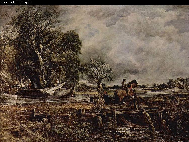 John Constable John Constable R.A., The Leaping Horse